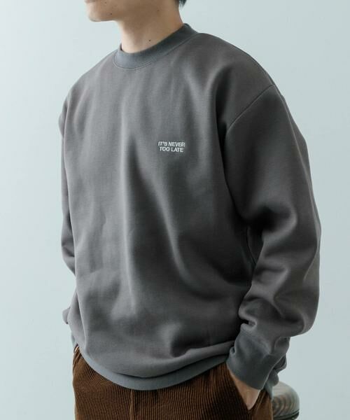 URBAN RESEARCH ITEMS / アーバンリサーチ アイテムズ スウェット | 1pointロゴ刺繍 クルーネックスウェット | 詳細12