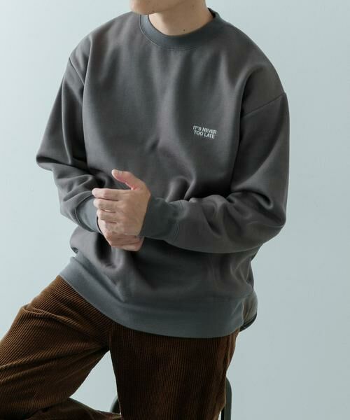 URBAN RESEARCH ITEMS / アーバンリサーチ アイテムズ スウェット | 1pointロゴ刺繍 クルーネックスウェット | 詳細14