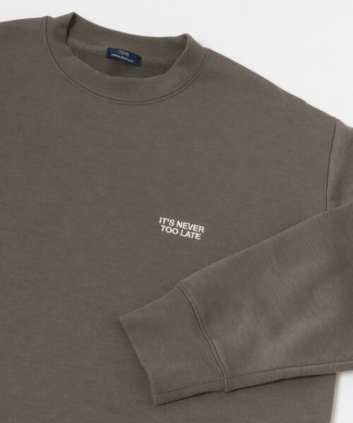 URBAN RESEARCH ITEMS / アーバンリサーチ アイテムズ スウェット | 1pointロゴ刺繍 クルーネックスウェット | 詳細18