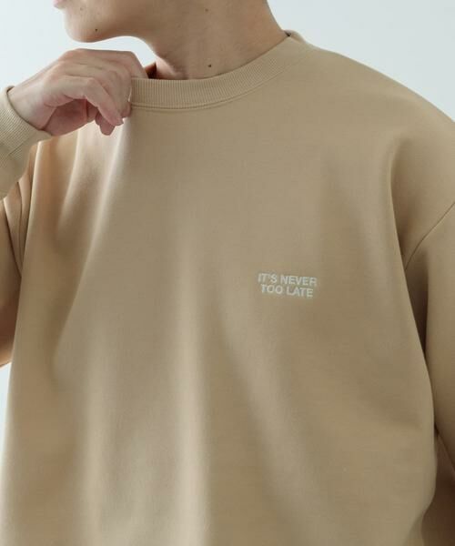 URBAN RESEARCH ITEMS / アーバンリサーチ アイテムズ スウェット | 1pointロゴ刺繍 クルーネックスウェット | 詳細19