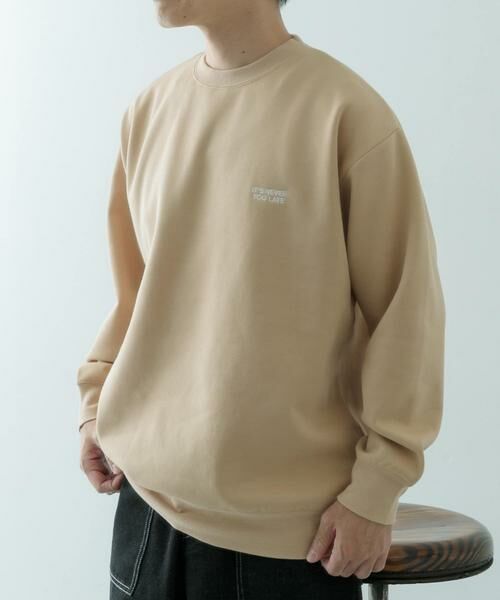 URBAN RESEARCH ITEMS / アーバンリサーチ アイテムズ スウェット | 1pointロゴ刺繍 クルーネックスウェット | 詳細20