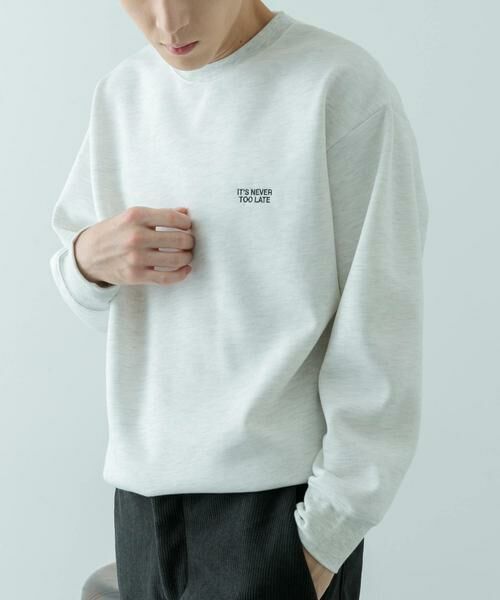 URBAN RESEARCH ITEMS / アーバンリサーチ アイテムズ スウェット | 1pointロゴ刺繍 クルーネックスウェット | 詳細28