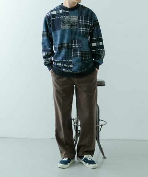 URBAN RESEARCH ITEMS / アーバンリサーチ アイテムズ スウェット | ニットフリース 総柄スウェット トップス | 詳細4