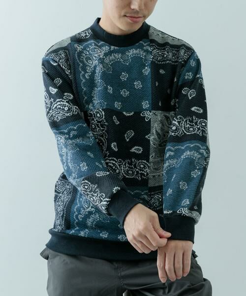 URBAN RESEARCH ITEMS / アーバンリサーチ アイテムズ スウェット | ニットフリース 総柄スウェット トップス | 詳細12
