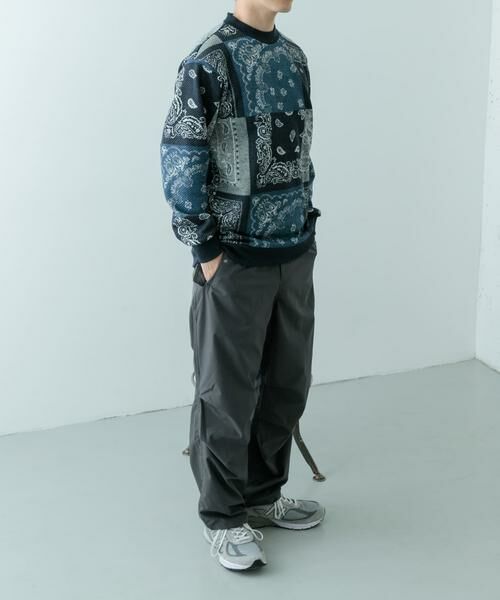 URBAN RESEARCH ITEMS / アーバンリサーチ アイテムズ スウェット | ニットフリース 総柄スウェット トップス | 詳細13