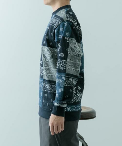 URBAN RESEARCH ITEMS / アーバンリサーチ アイテムズ スウェット | ニットフリース 総柄スウェット トップス | 詳細15