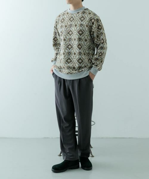 URBAN RESEARCH ITEMS / アーバンリサーチ アイテムズ スウェット | ニットフリース 総柄スウェット トップス | 詳細21