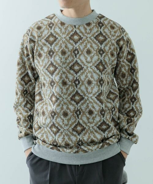URBAN RESEARCH ITEMS/アーバンリサーチ アイテムズ ニットフリース 総柄スウェット トップス その他2 L