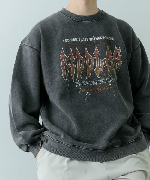 URBAN RESEARCH ITEMS / アーバンリサーチ アイテムズ スウェット | パウダー加工 クルーネックスウェットプルオーバー | 詳細11