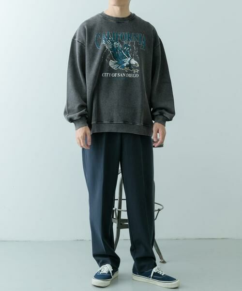 URBAN RESEARCH ITEMS / アーバンリサーチ アイテムズ スウェット | パウダー加工 クルーネックスウェットプルオーバー | 詳細20