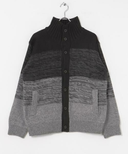 URBAN RESEARCH ITEMS / アーバンリサーチ アイテムズ カーディガン・ボレロ | ハイネック グラデーション ボタンニットカーディガン | 詳細5