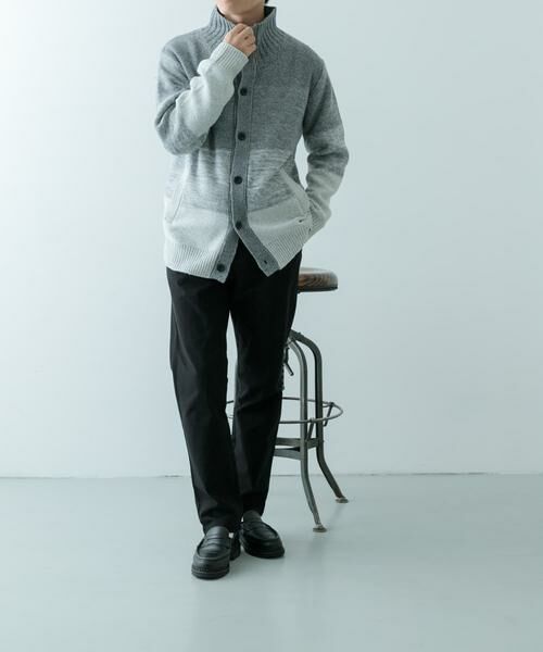 URBAN RESEARCH ITEMS / アーバンリサーチ アイテムズ カーディガン・ボレロ | ハイネック グラデーション ボタンニットカーディガン | 詳細10