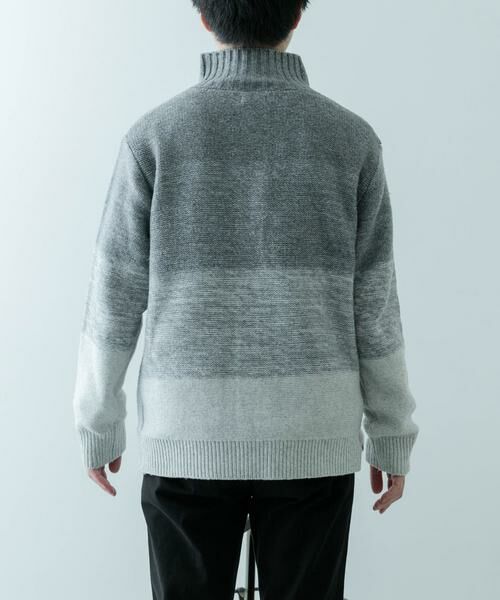 URBAN RESEARCH ITEMS / アーバンリサーチ アイテムズ カーディガン・ボレロ | ハイネック グラデーション ボタンニットカーディガン | 詳細13