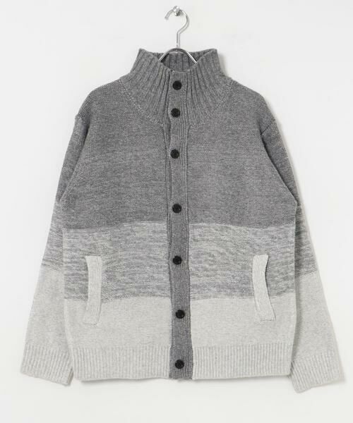 URBAN RESEARCH ITEMS / アーバンリサーチ アイテムズ カーディガン・ボレロ | ハイネック グラデーション ボタンニットカーディガン | 詳細14