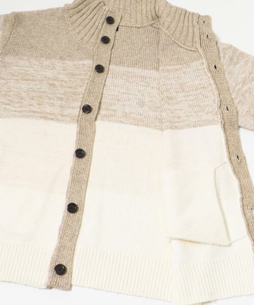 URBAN RESEARCH ITEMS / アーバンリサーチ アイテムズ カーディガン・ボレロ | ハイネック グラデーション ボタンニットカーディガン | 詳細21