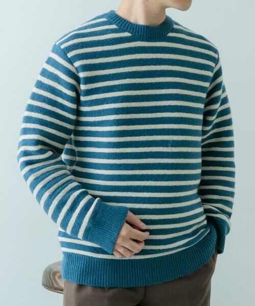 URBAN RESEARCH ITEMS / アーバンリサーチ アイテムズ ニット・セーター | クルーネック ボーダー ニット | 詳細2