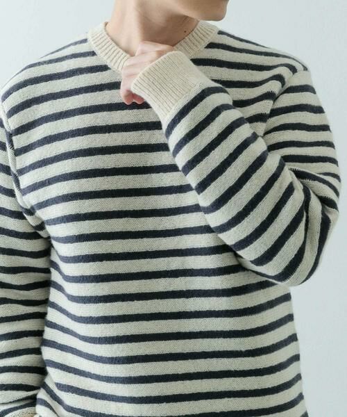 URBAN RESEARCH ITEMS / アーバンリサーチ アイテムズ ニット・セーター | クルーネック ボーダー ニット | 詳細11