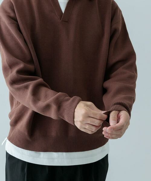 URBAN RESEARCH ITEMS / アーバンリサーチ アイテムズ ニット・セーター | 『抗菌/マシンウォッシャブル/UVカット』ミラノリブ スキッパーニットインナーセット | 詳細2