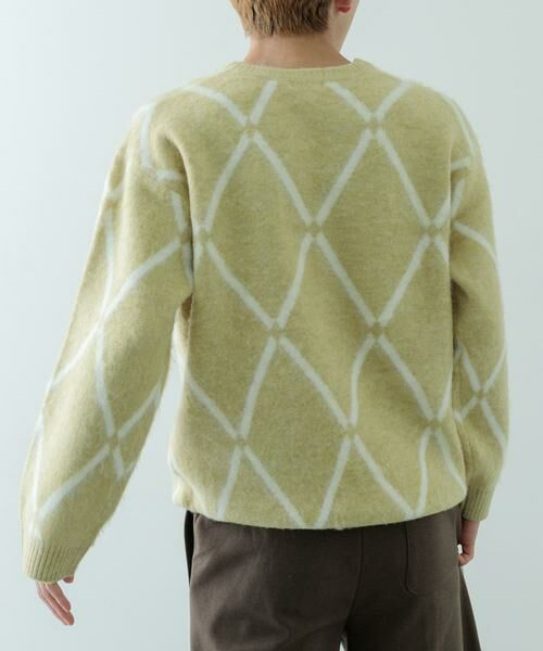 URBAN RESEARCH ITEMS / アーバンリサーチ アイテムズ ニット・セーター | ラインダイヤ クルーネック シャギーニット | 詳細2