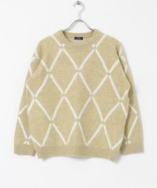 URBAN RESEARCH ITEMS / アーバンリサーチ アイテムズ ニット・セーター | ラインダイヤ クルーネック シャギーニット | 詳細4