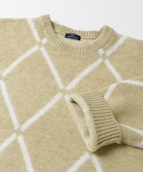 URBAN RESEARCH ITEMS / アーバンリサーチ アイテムズ ニット・セーター | ラインダイヤ クルーネック シャギーニット | 詳細5