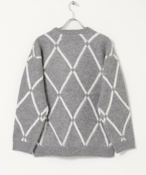 URBAN RESEARCH ITEMS / アーバンリサーチ アイテムズ ニット・セーター | ラインダイヤ クルーネック シャギーニット | 詳細18