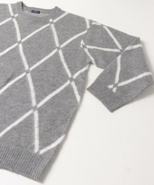 URBAN RESEARCH ITEMS / アーバンリサーチ アイテムズ ニット・セーター | ラインダイヤ クルーネック シャギーニット | 詳細19