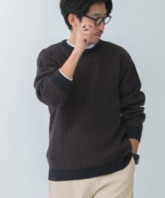 URBAN RESEARCH ITEMS / アーバンリサーチ アイテムズ ニット・セーター | マシンウォッシャブル バーズアイ クルーニット