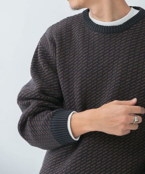 URBAN RESEARCH ITEMS / アーバンリサーチ アイテムズ ニット・セーター | マシンウォッシャブル バーズアイ クルーニット | 詳細1