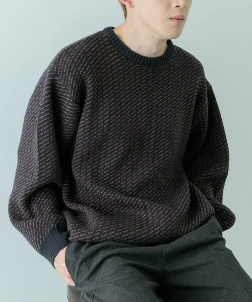 URBAN RESEARCH ITEMS / アーバンリサーチ アイテムズ ニット・セーター | マシンウォッシャブル バーズアイ クルーニット | 詳細5