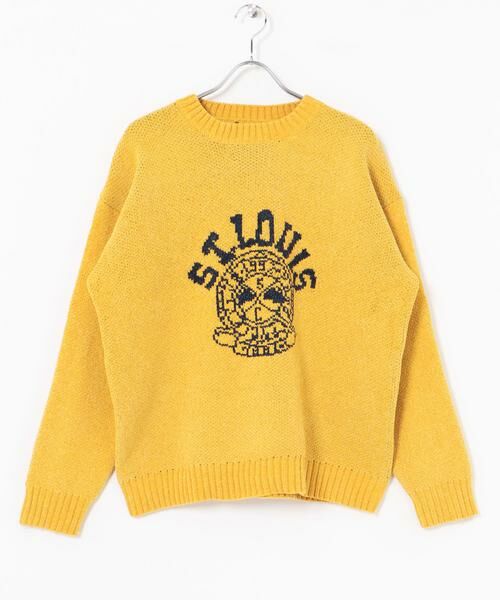 URBAN RESEARCH ITEMS / アーバンリサーチ アイテムズ ニット・セーター | カレッジロゴ モール クルーネック ニット | 詳細5