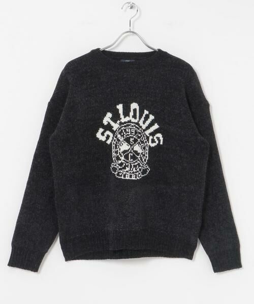 URBAN RESEARCH ITEMS / アーバンリサーチ アイテムズ ニット・セーター | カレッジロゴ モール クルーネック ニット | 詳細21