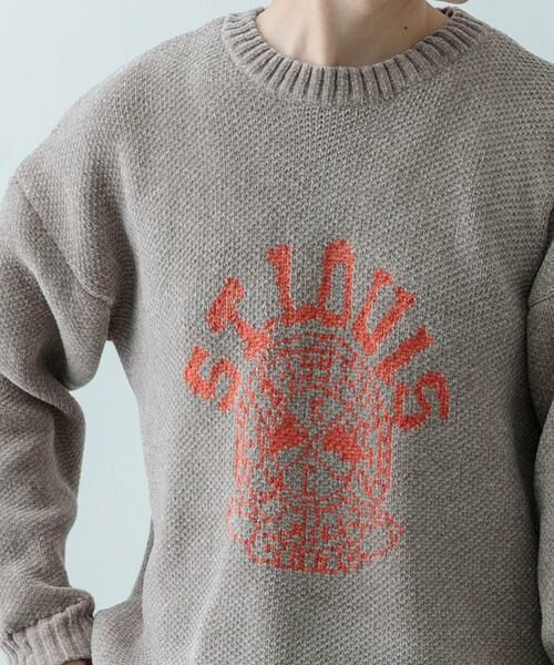 URBAN RESEARCH ITEMS / アーバンリサーチ アイテムズ ニット・セーター | カレッジロゴ モール クルーネック ニット | 詳細23