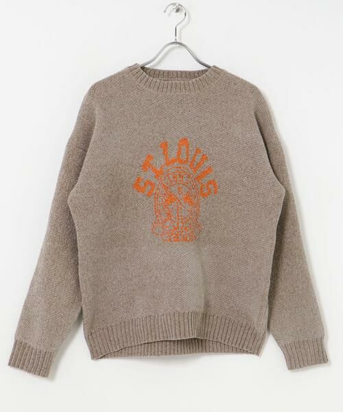 URBAN RESEARCH ITEMS / アーバンリサーチ アイテムズ ニット・セーター | カレッジロゴ モール クルーネック ニット | 詳細26