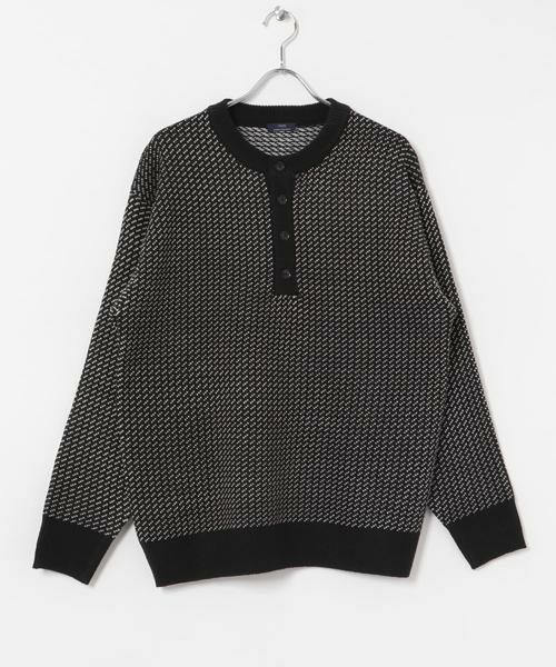 セール】 バーズアイ ヘンリーネック ニット （ニット・セーター