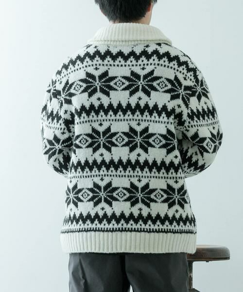 URBAN RESEARCH ITEMS / アーバンリサーチ アイテムズ ニット・セーター | カウチン ジップアップ ニットジャケット | 詳細4