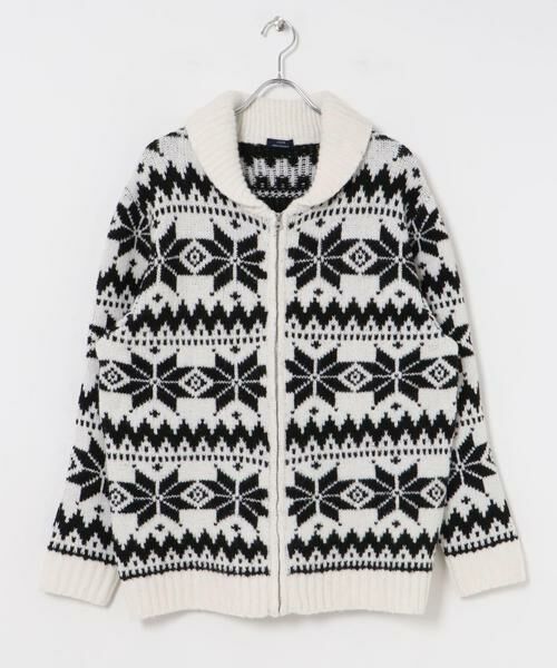 URBAN RESEARCH ITEMS / アーバンリサーチ アイテムズ ニット・セーター | カウチン ジップアップ ニットジャケット | 詳細7