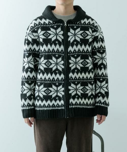 URBAN RESEARCH ITEMS / アーバンリサーチ アイテムズ ニット・セーター | カウチン ジップアップ ニットジャケット | 詳細18