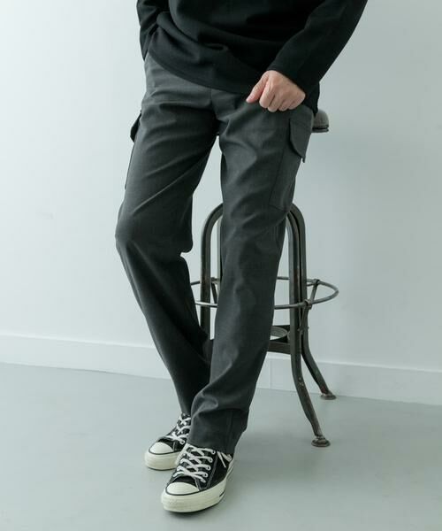 URBAN RESEARCH ITEMS/アーバンリサーチ アイテムズ 発熱機能 カーゴスラックスパンツ グレー M