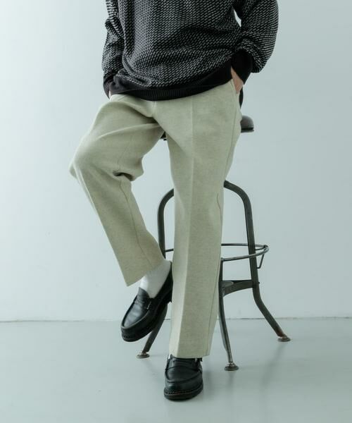 URBAN RESEARCH ITEMS/アーバンリサーチ アイテムズ 高機能 ジャージーメルトン トラウザー ベージュ L URBAN RESEARCH ITEMS/アーバンリサーチ アイテムズ 高機能 ジャージーメルトン トラウザー ベージュ L