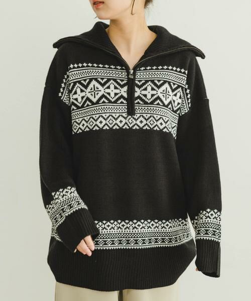 URBAN RESEARCH ITEMS / アーバンリサーチ アイテムズ ニット・セーター | ハーフジップニット | 詳細12