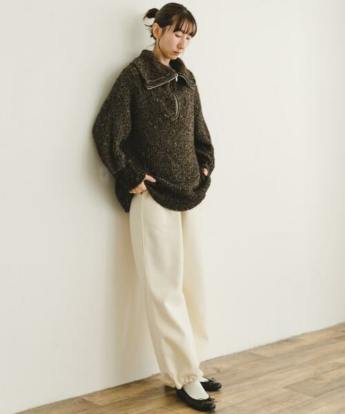 URBAN RESEARCH ITEMS / アーバンリサーチ アイテムズ ニット・セーター | ハーフジップラメニット | 詳細5