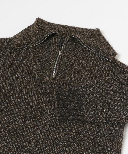 URBAN RESEARCH ITEMS / アーバンリサーチ アイテムズ ニット・セーター | ハーフジップラメニット | 詳細9