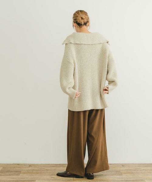 URBAN RESEARCH ITEMS / アーバンリサーチ アイテムズ ニット・セーター | ハーフジップラメニット | 詳細17