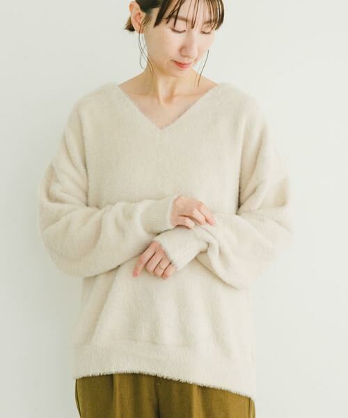 URBAN RESEARCH ITEMS / アーバンリサーチ アイテムズ ニット・セーター | ミニシャギーVネックニット | 詳細12