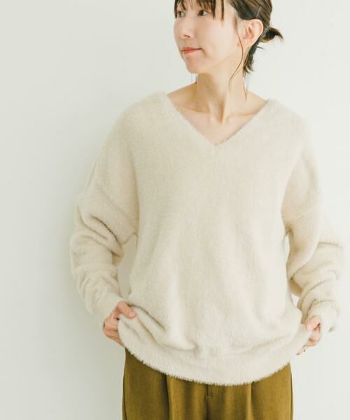 URBAN RESEARCH ITEMS / アーバンリサーチ アイテムズ ニット・セーター | ミニシャギーVネックニット | 詳細13