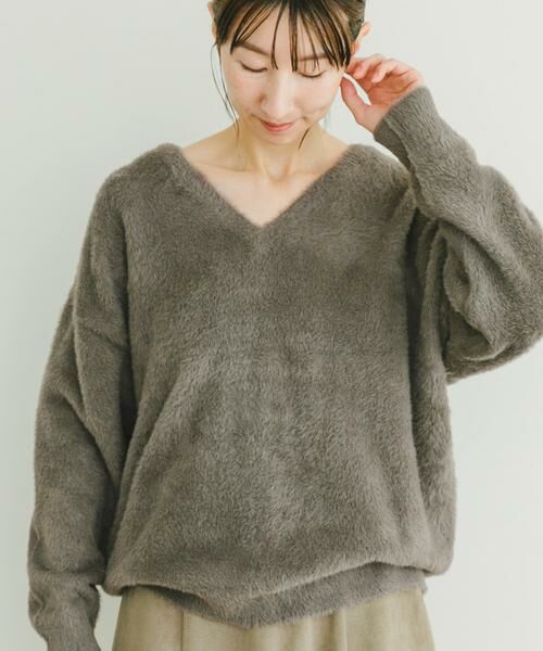 URBAN RESEARCH ITEMS / アーバンリサーチ アイテムズ ニット・セーター | ミニシャギーVネックニット | 詳細19