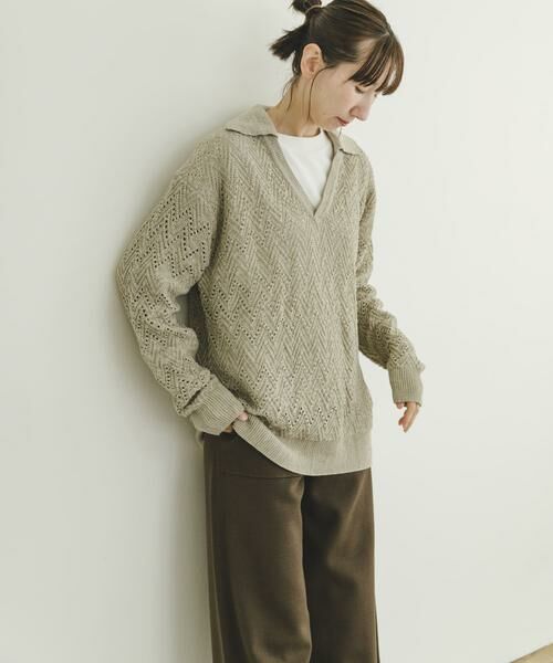 URBAN RESEARCH ITEMS / アーバンリサーチ アイテムズ ニット・セーター | スキッパーニットプルオーバー | 詳細6