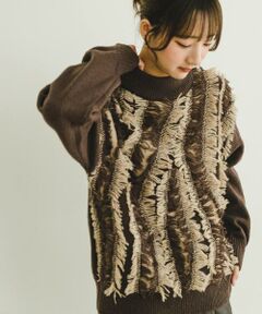 URBAN RESEARCH ITEMS / アーバンリサーチ アイテムズ ニット・セーター | フリンジプチハイニット