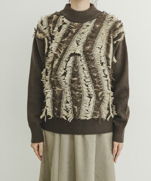 URBAN RESEARCH ITEMS / アーバンリサーチ アイテムズ ニット・セーター | フリンジプチハイニット | 詳細6